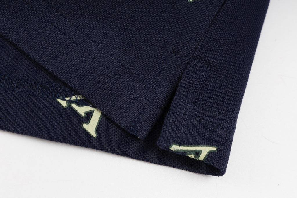 Irregular Print Polo Shirt