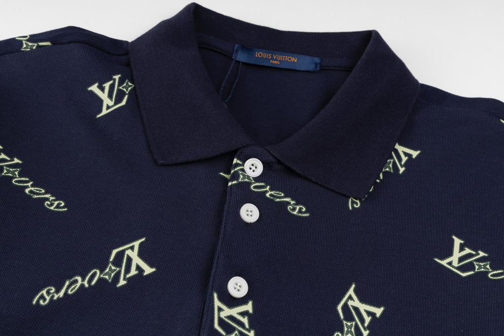 Irregular Print Polo Shirt