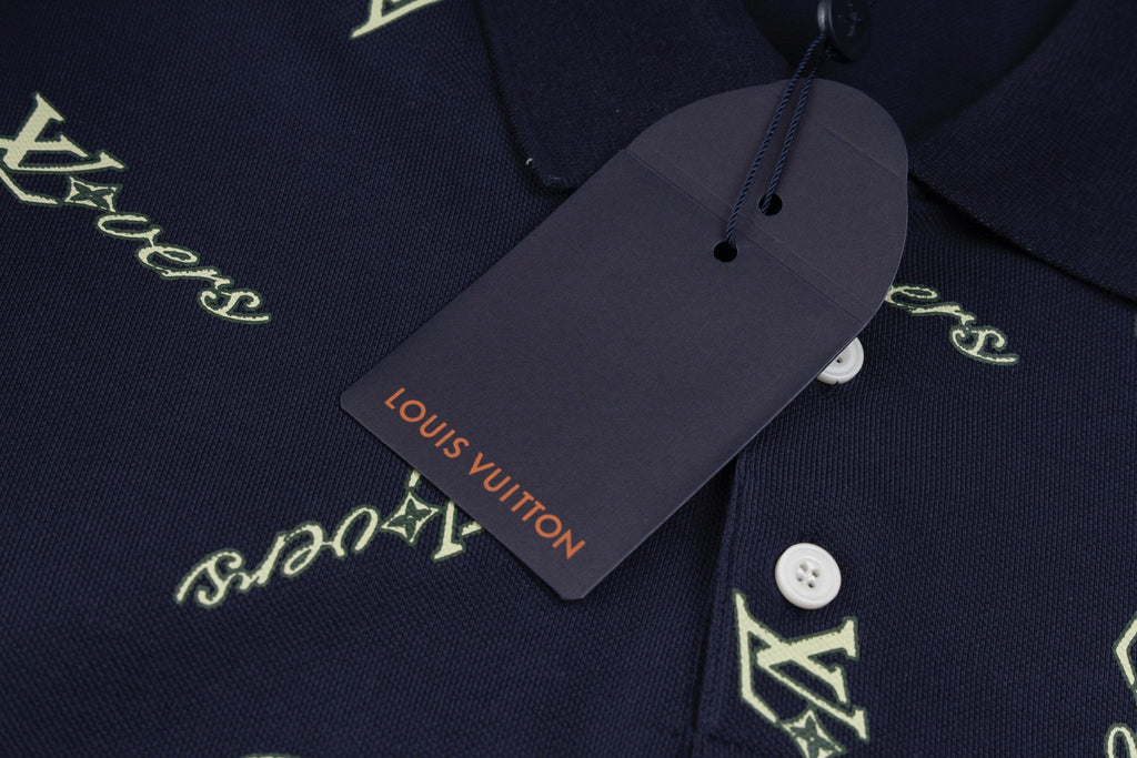 Irregular Print Polo Shirt