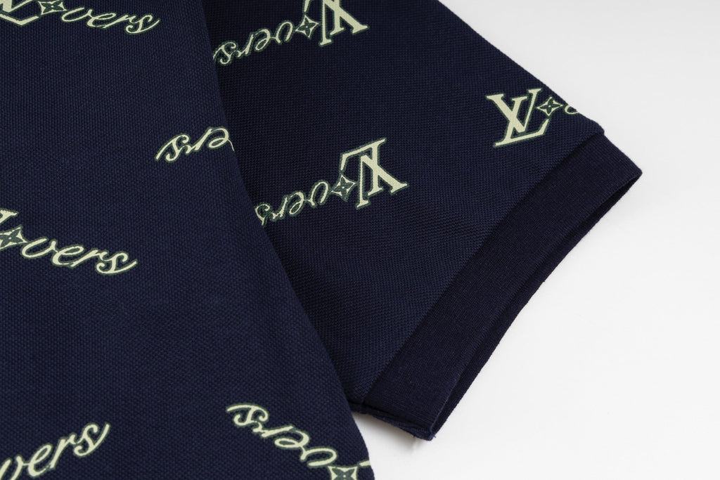 Irregular Print Polo Shirt