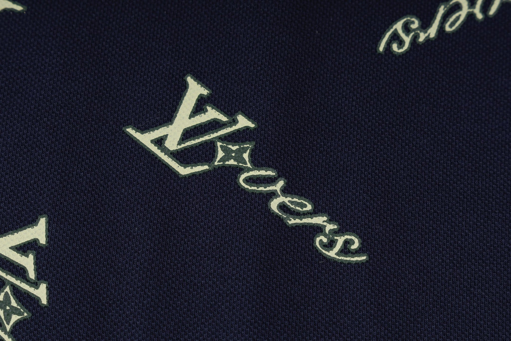 Irregular Print Polo Shirt