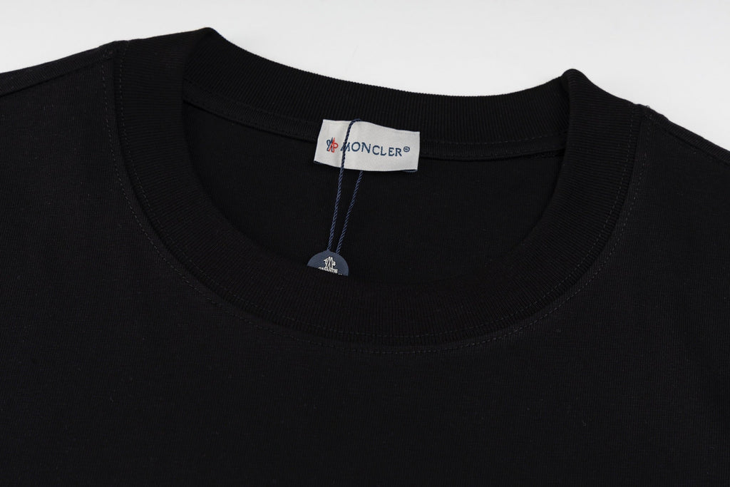 Fashion flocked cotton T-shirt