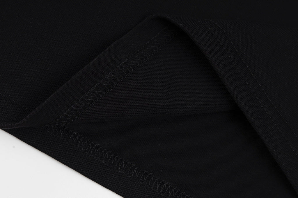 Fashion flocked cotton T-shirt