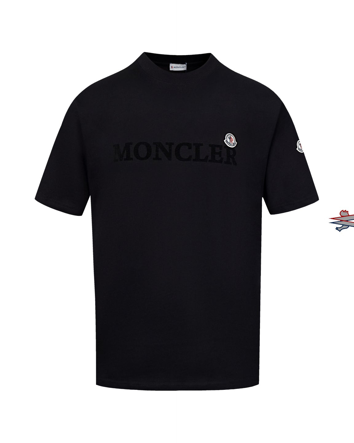 Fashion flocked cotton T-shirt