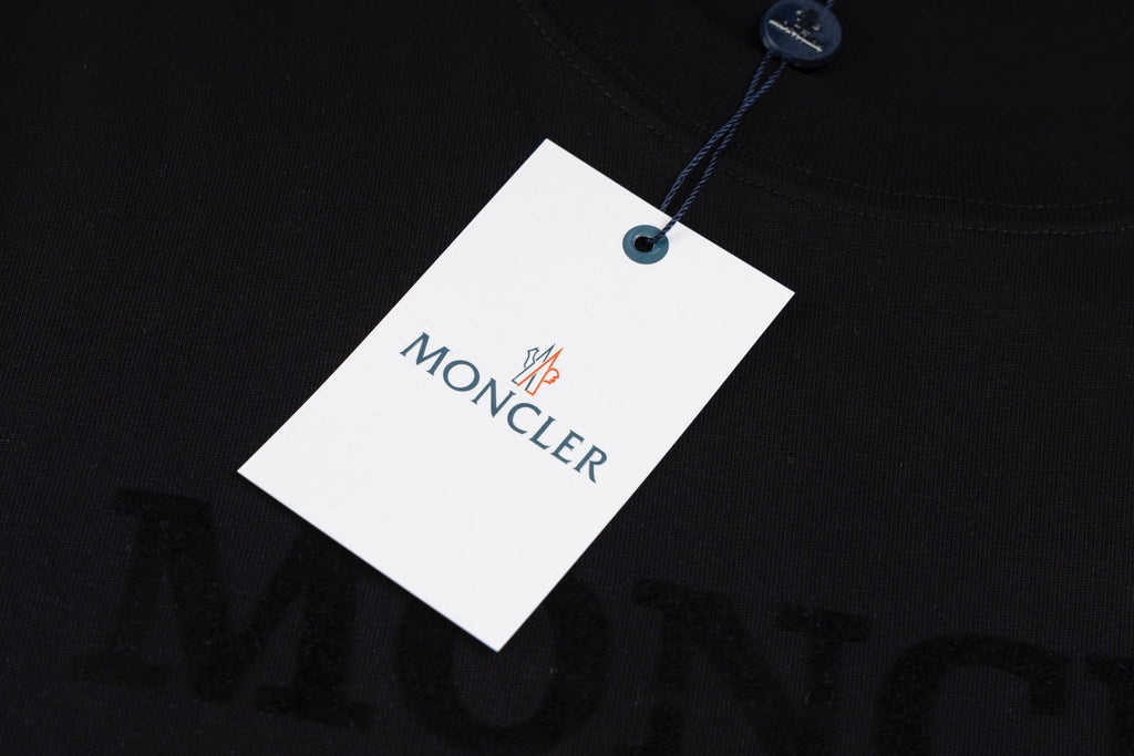 Fashion flocked cotton T-shirt