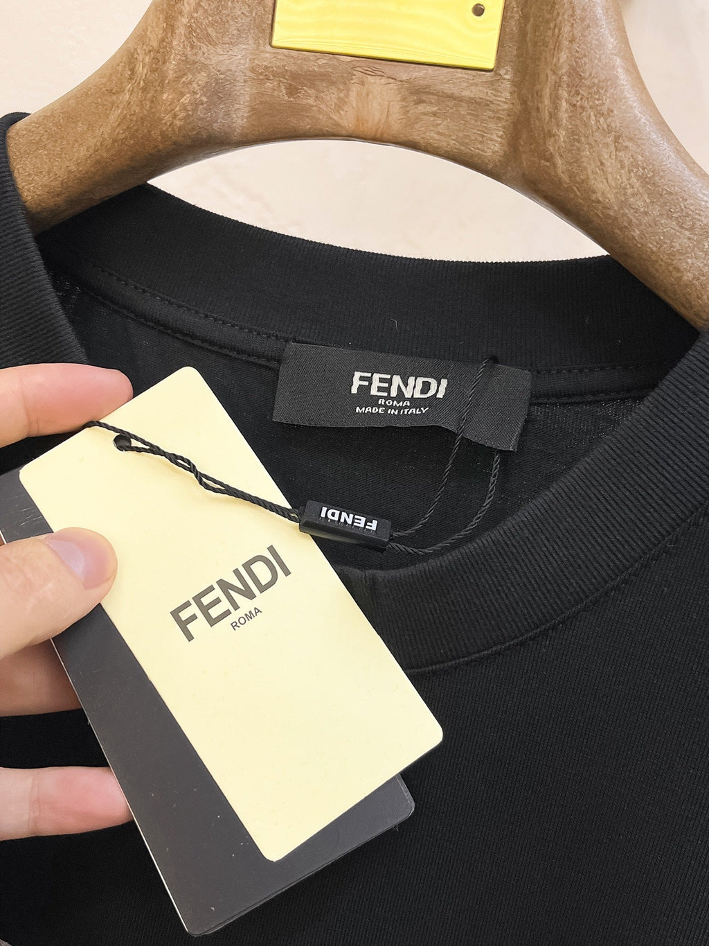 Embroidered rainbow T-shirt