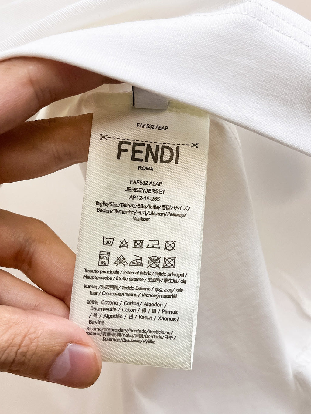 Embroidered rainbow T-shirt