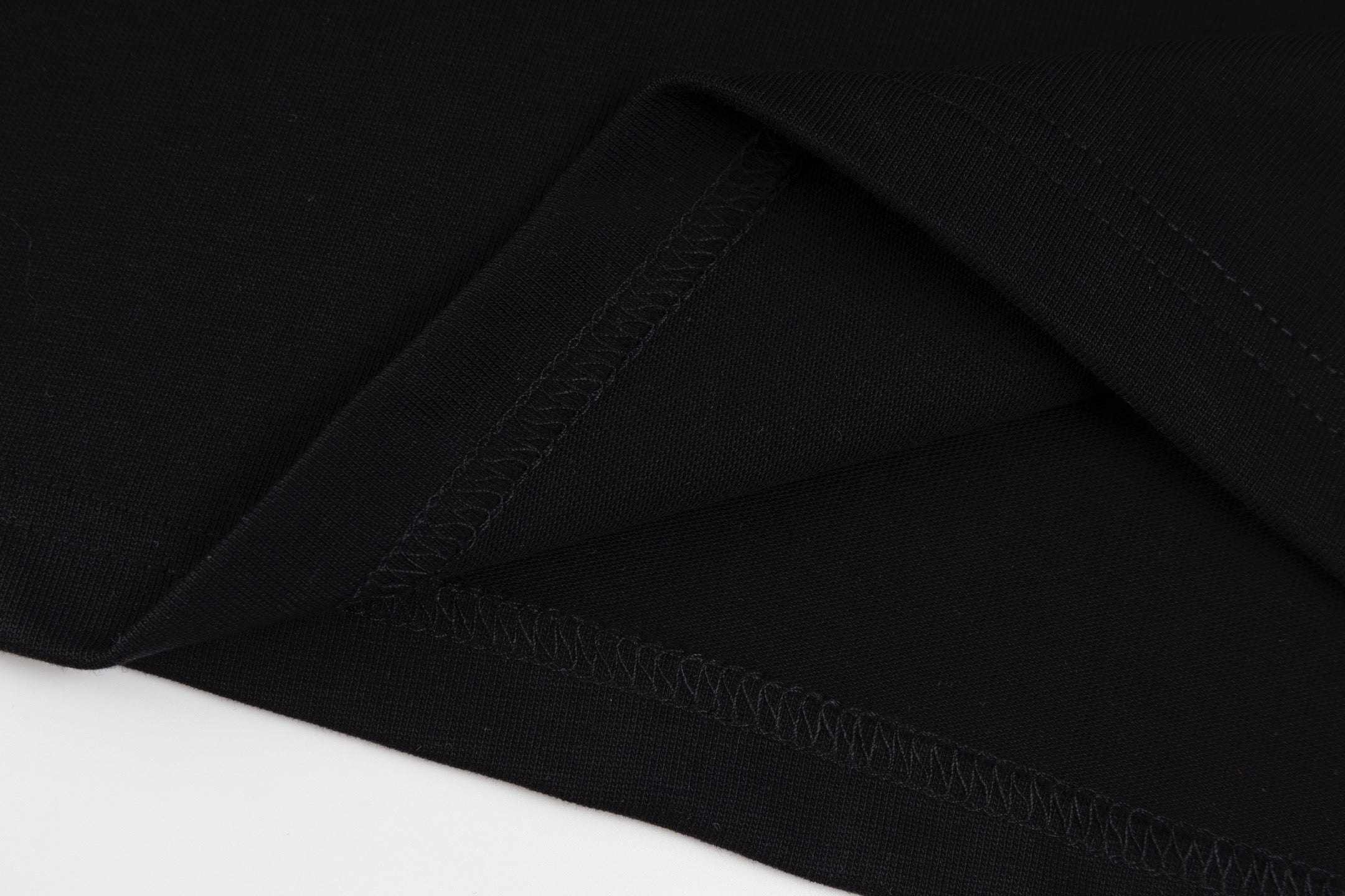 Double-sided embroidered cotton T-shirt