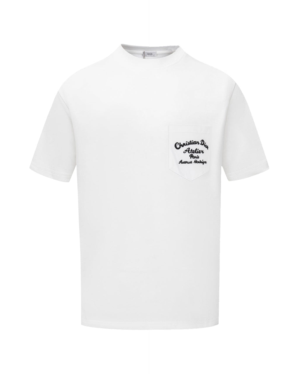 Double-sided embroidered cotton T-shirt