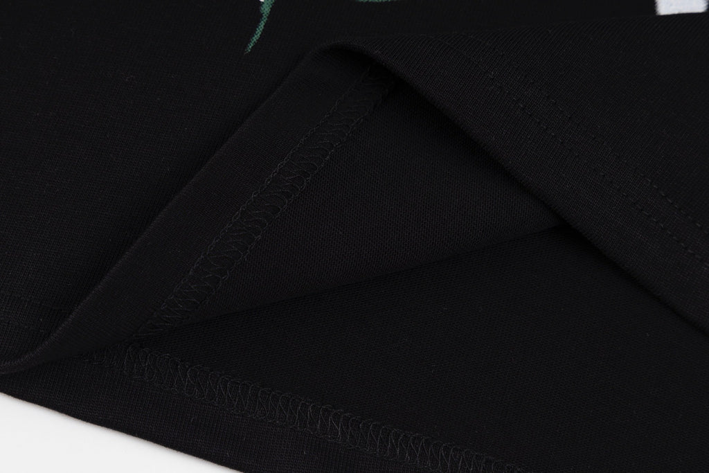 Floral cotton T-shirt