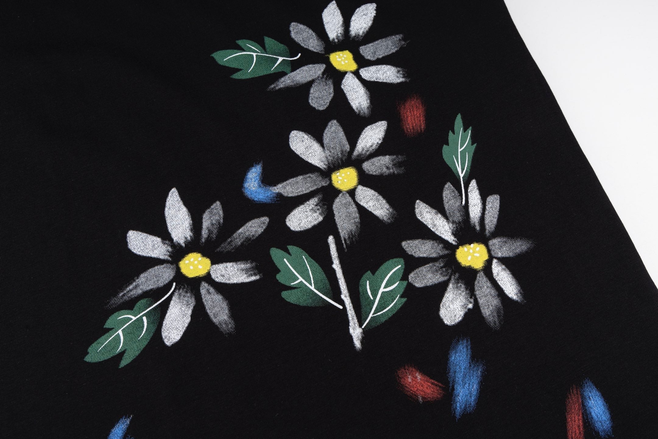 Floral cotton T-shirt