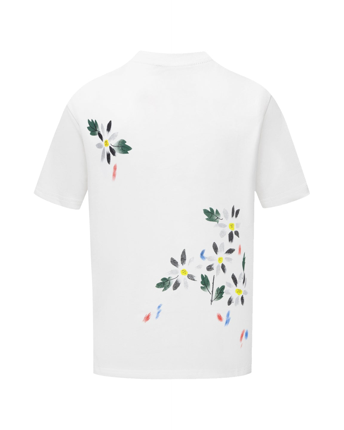 Floral cotton T-shirt
