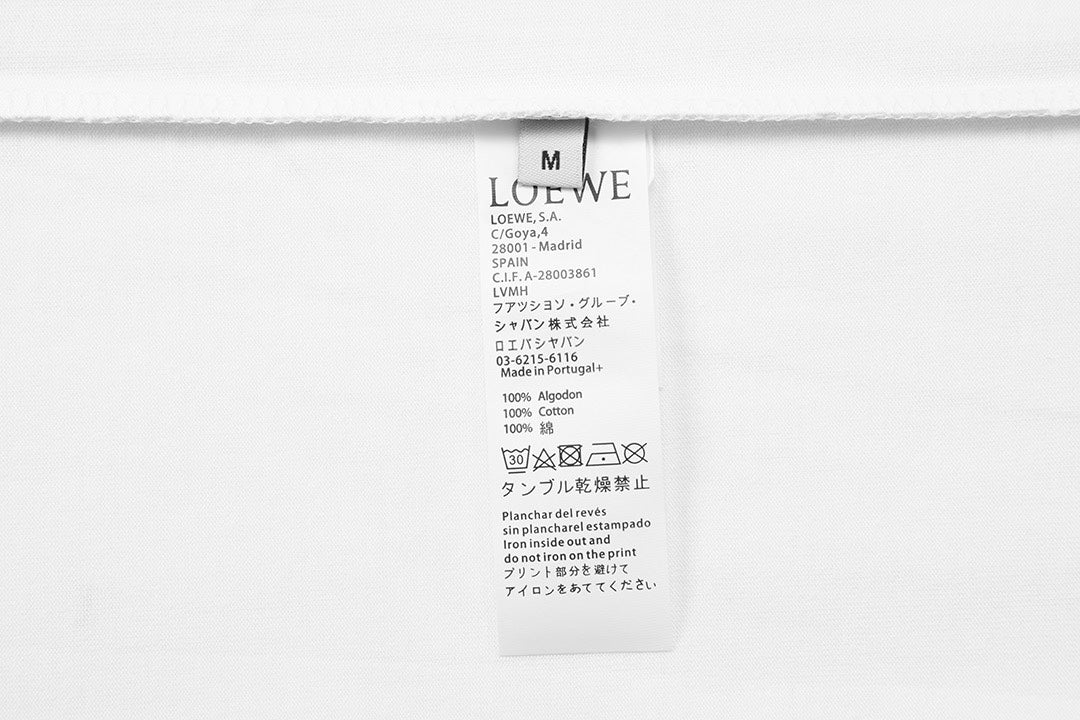 Patchwork crew neck cotton T-shirt