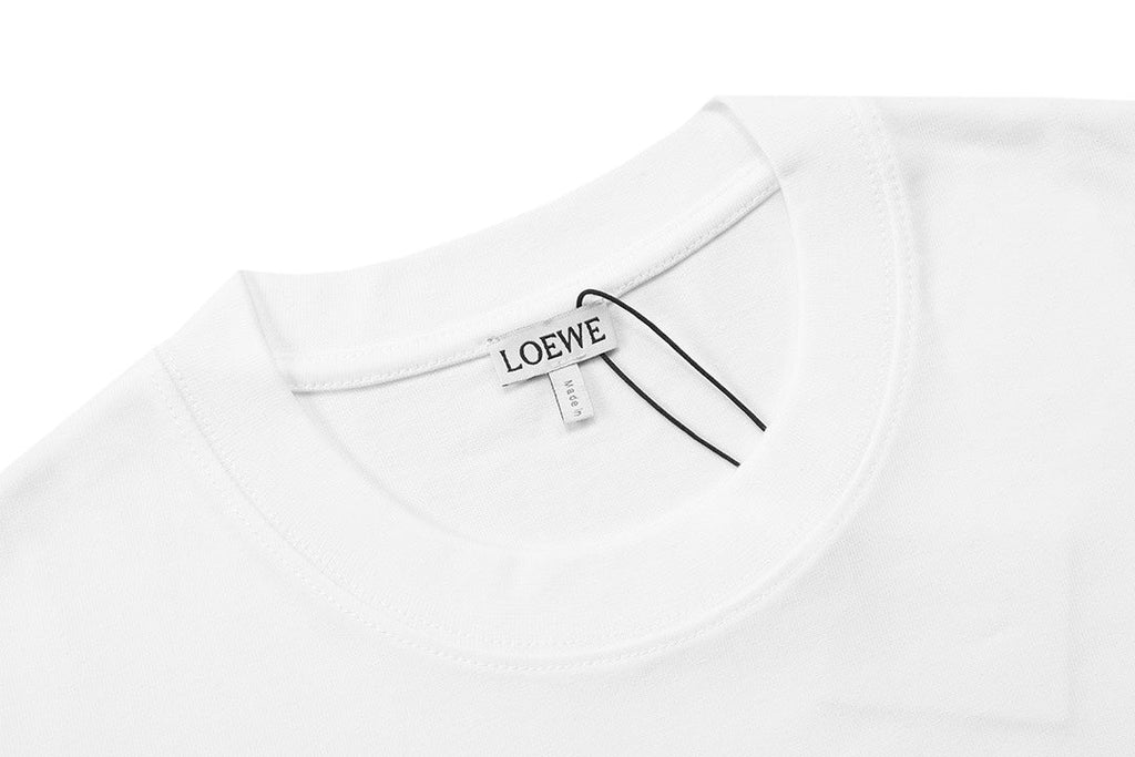 Patchwork crew neck cotton T-shirt