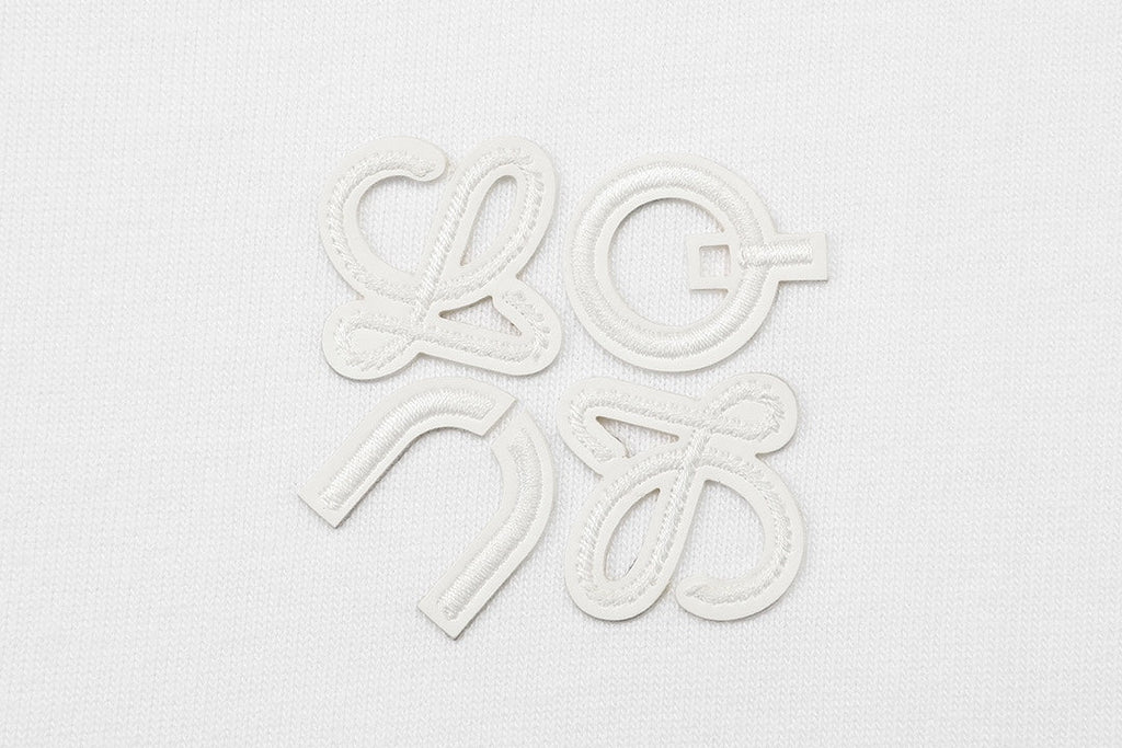 Patchwork crew neck cotton T-shirt