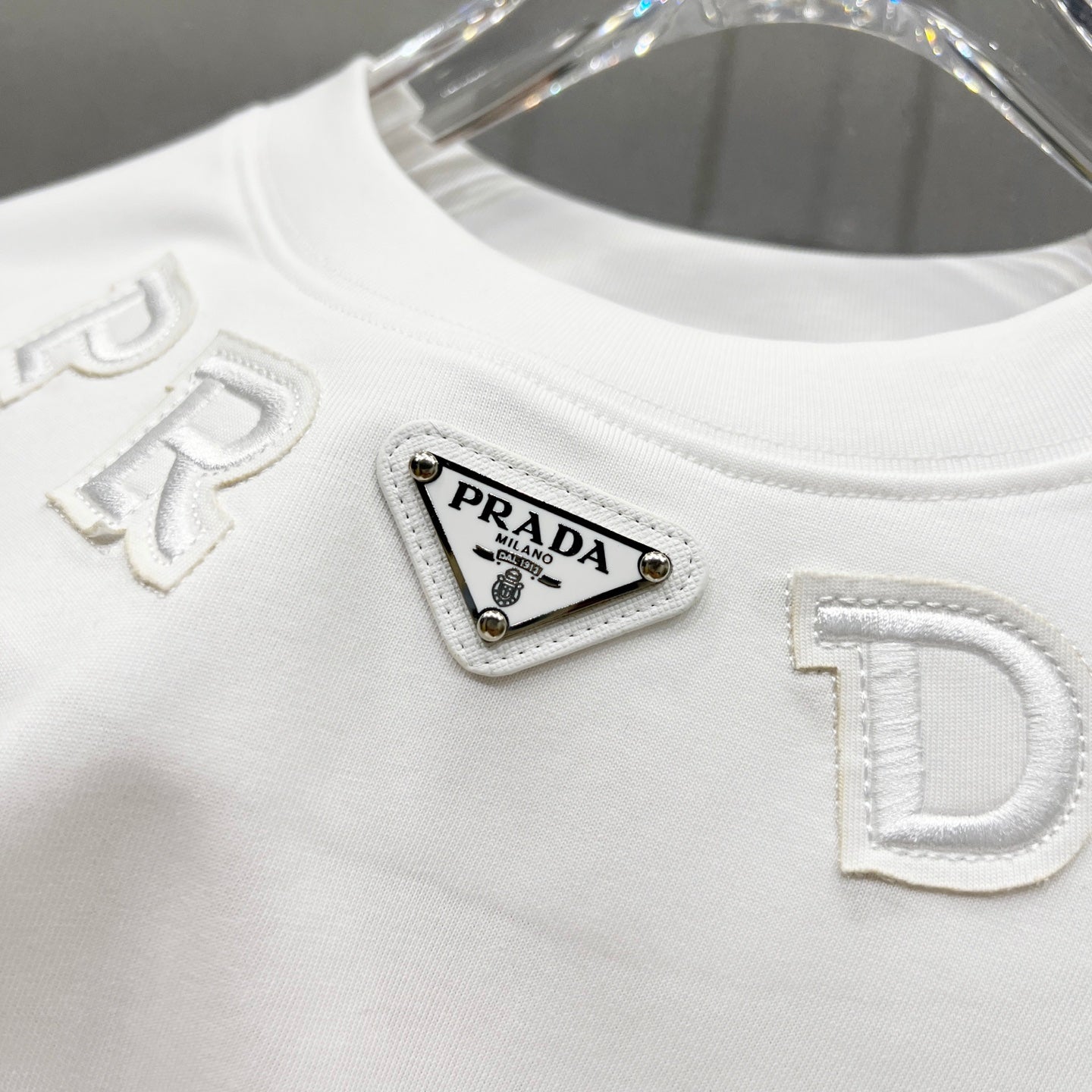 Patch Embroidered Cotton T-Shirt