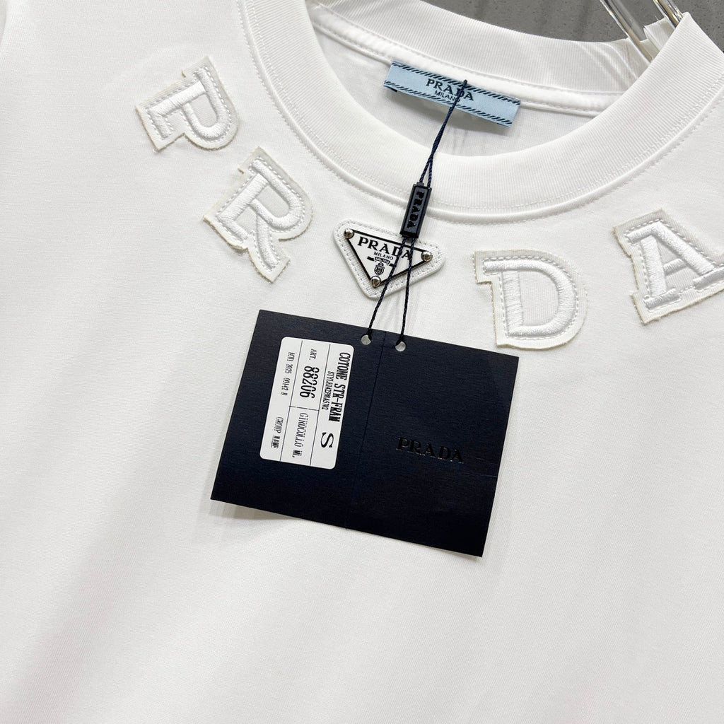 Patch Embroidered Cotton T-Shirt