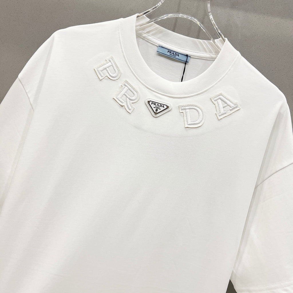 Patch Embroidered Cotton T-Shirt