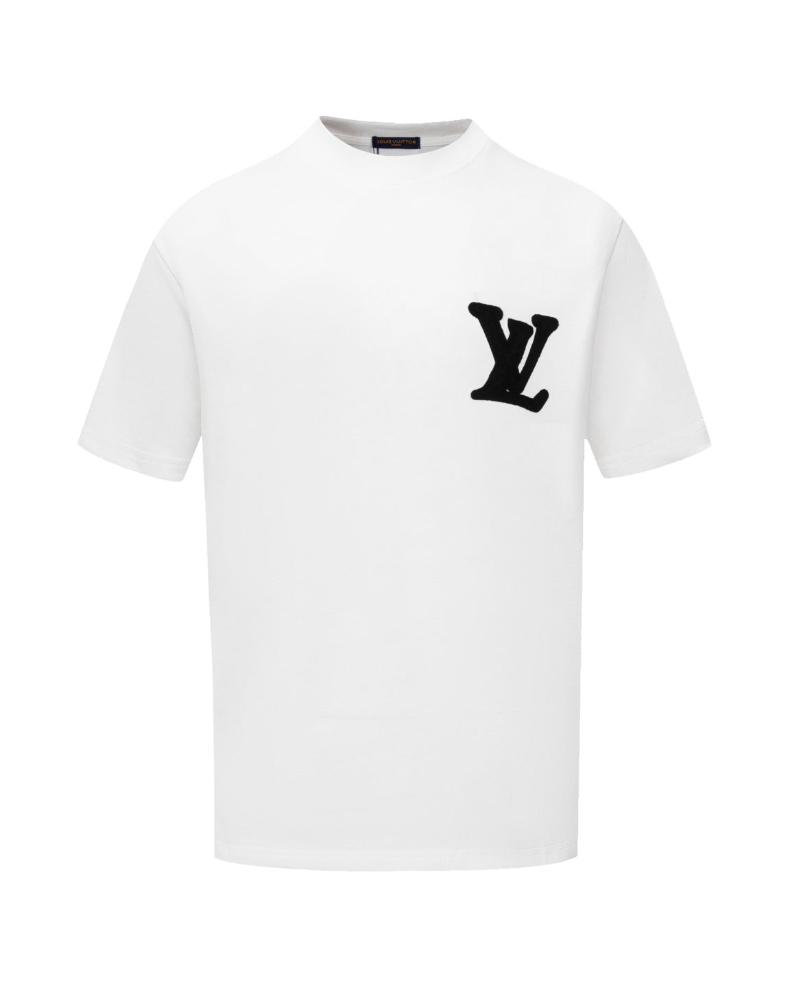 Double-sided embroidered cotton T-shirt