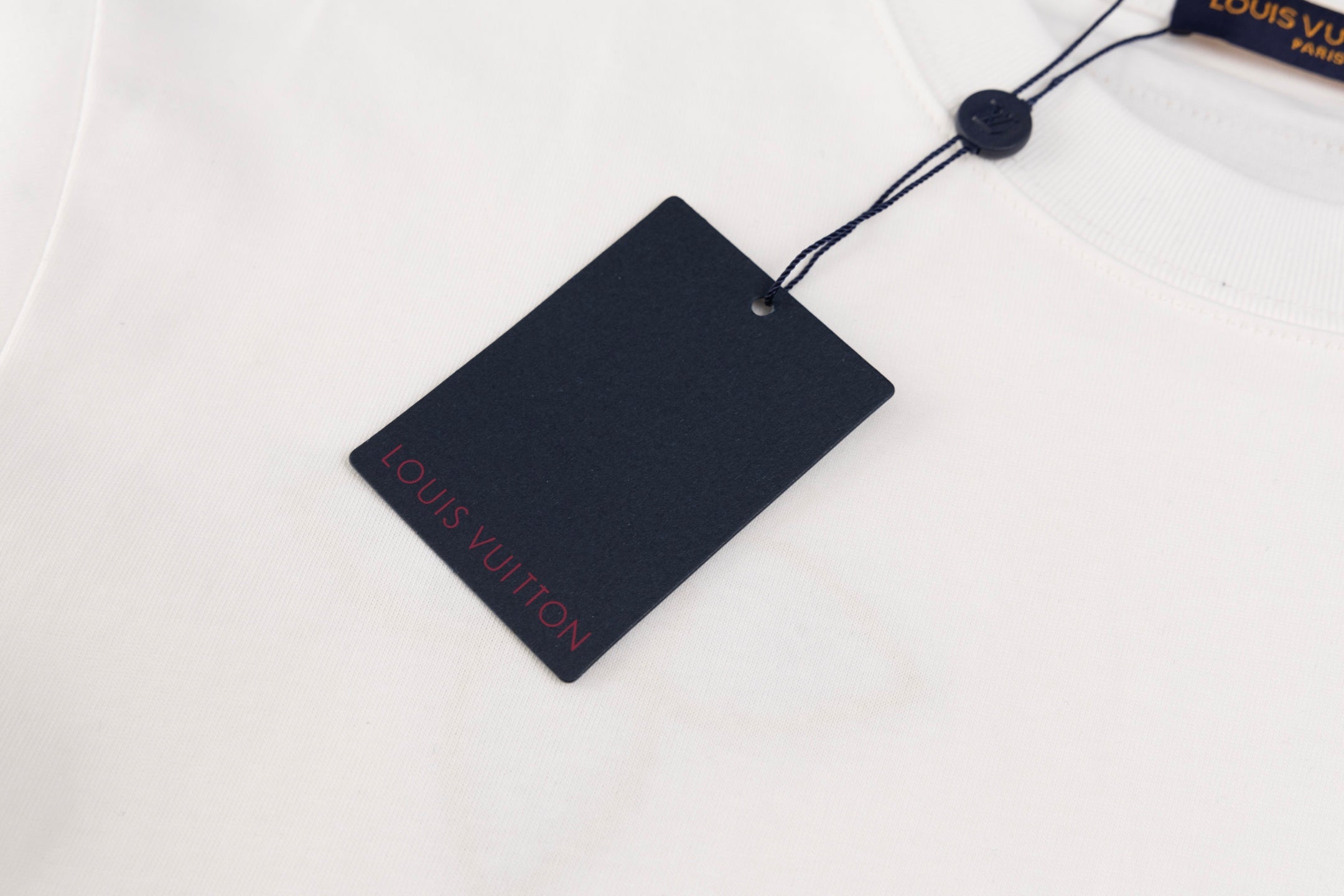 Double-sided embroidered cotton T-shirt