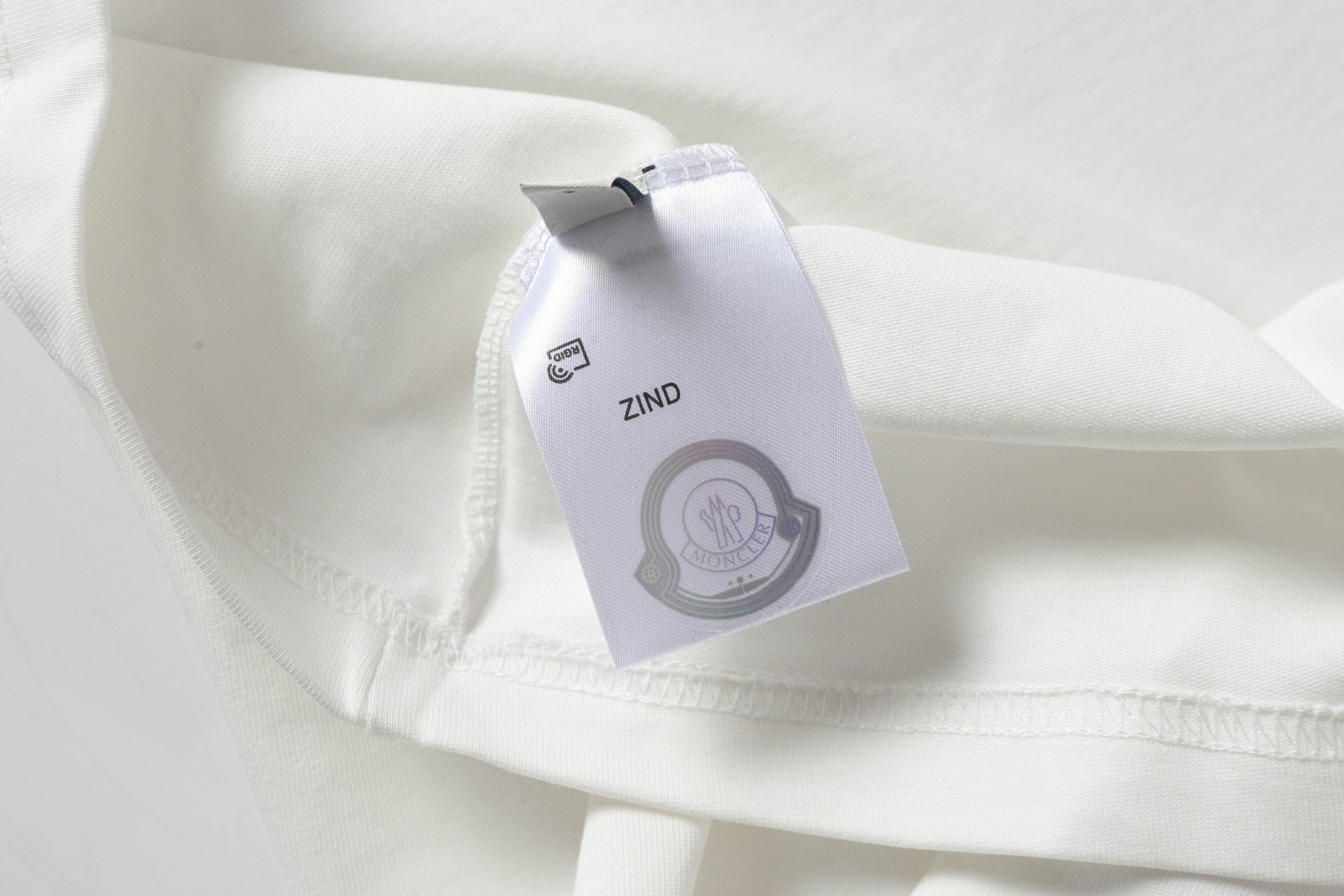 Foam round neck cotton T-shirt