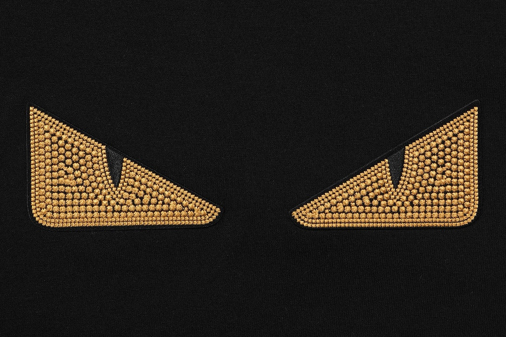 3D embroidered cotton T-shirt