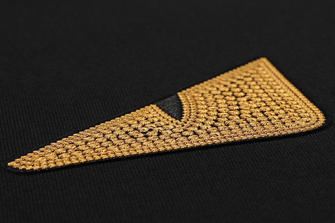 3D embroidered cotton T-shirt