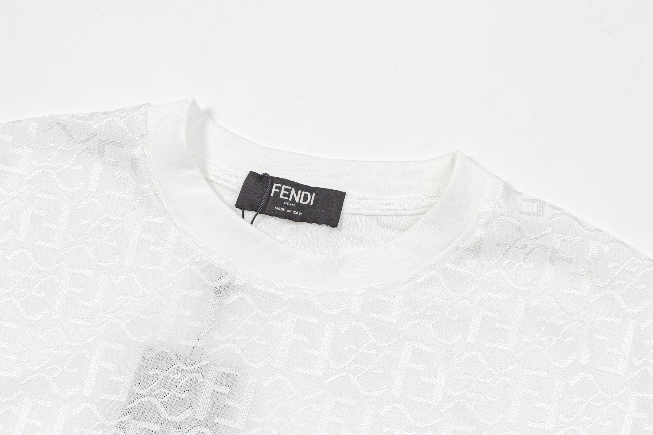 Ice silk jacquard cotton T-shirt