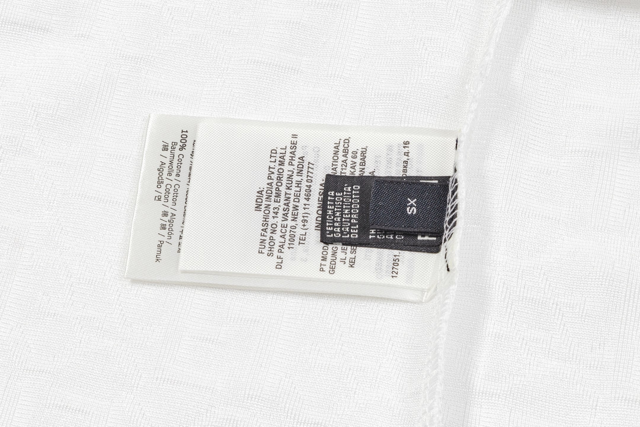 Ice silk jacquard cotton T-shirt