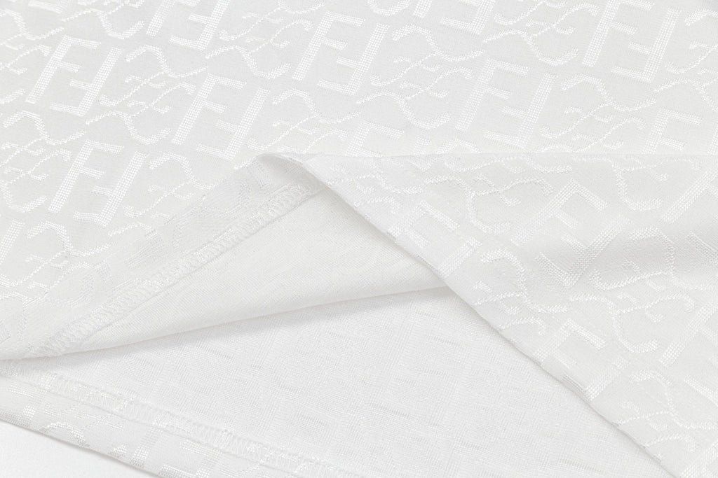 Ice silk jacquard cotton T-shirt