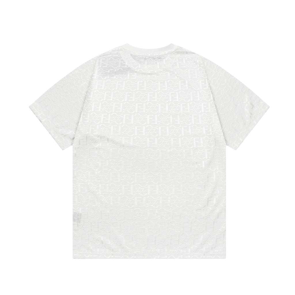 Ice silk jacquard cotton T-shirt