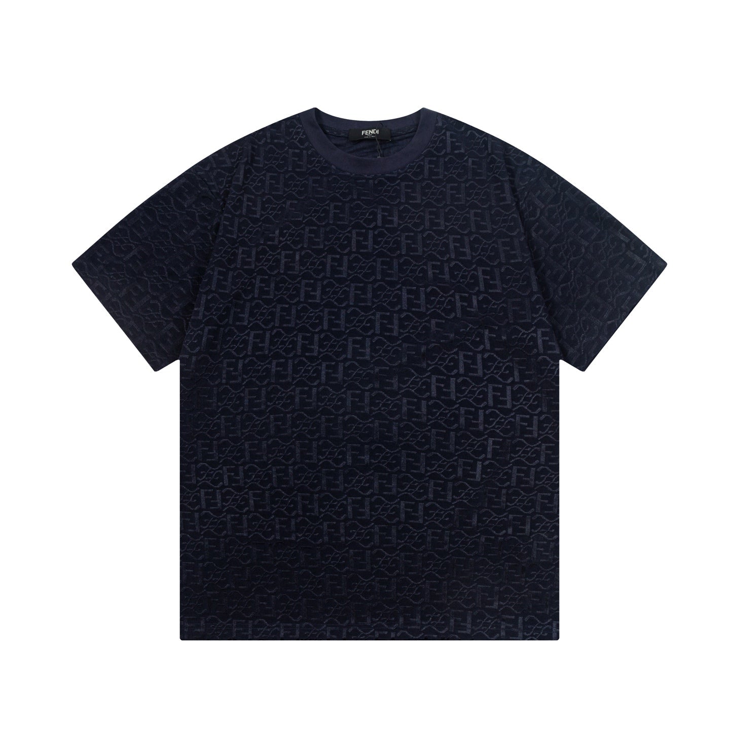 Ice silk jacquard cotton T-shirt