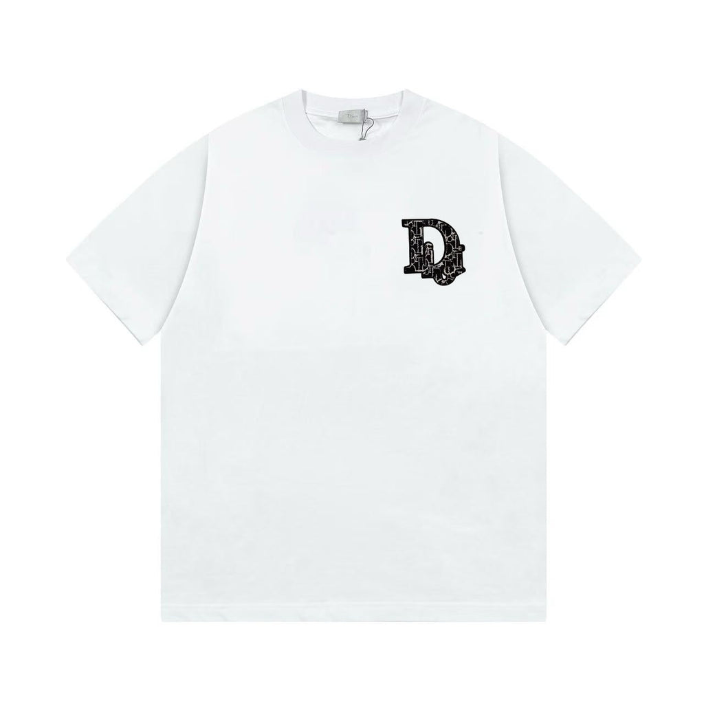 Embroidered cotton T-shirt