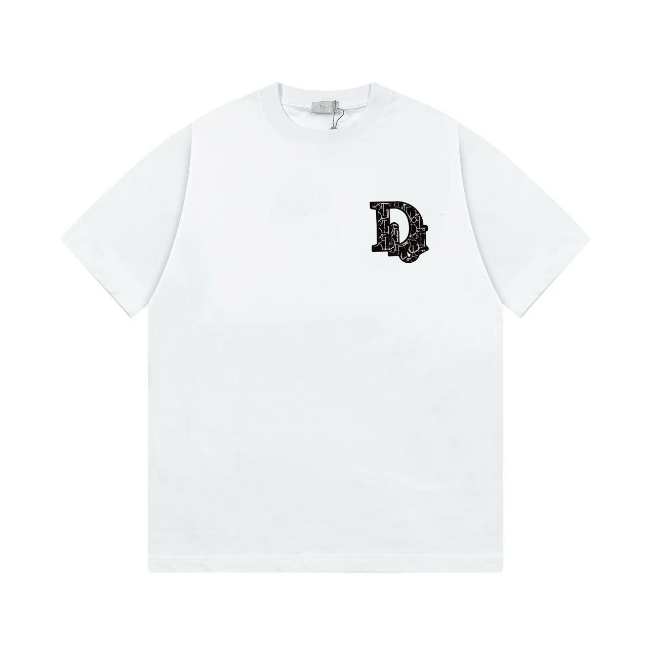 Embroidered cotton T-shirt