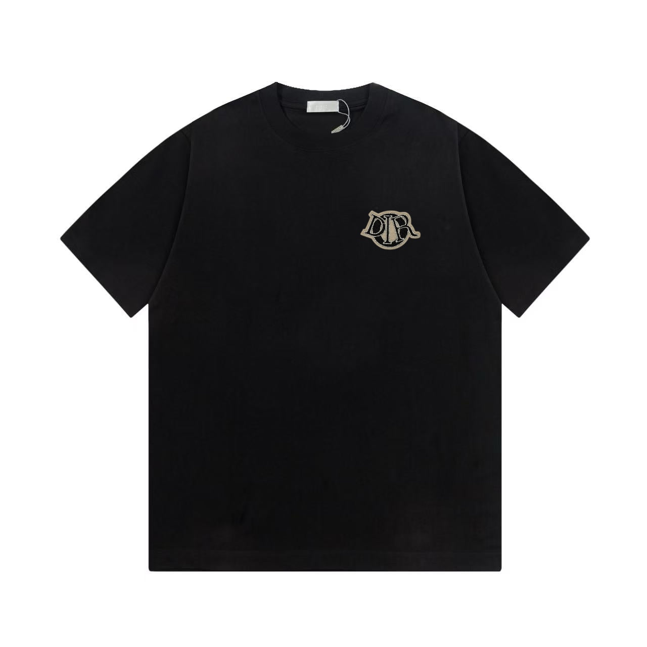 Simple embroidered cotton T-shirt