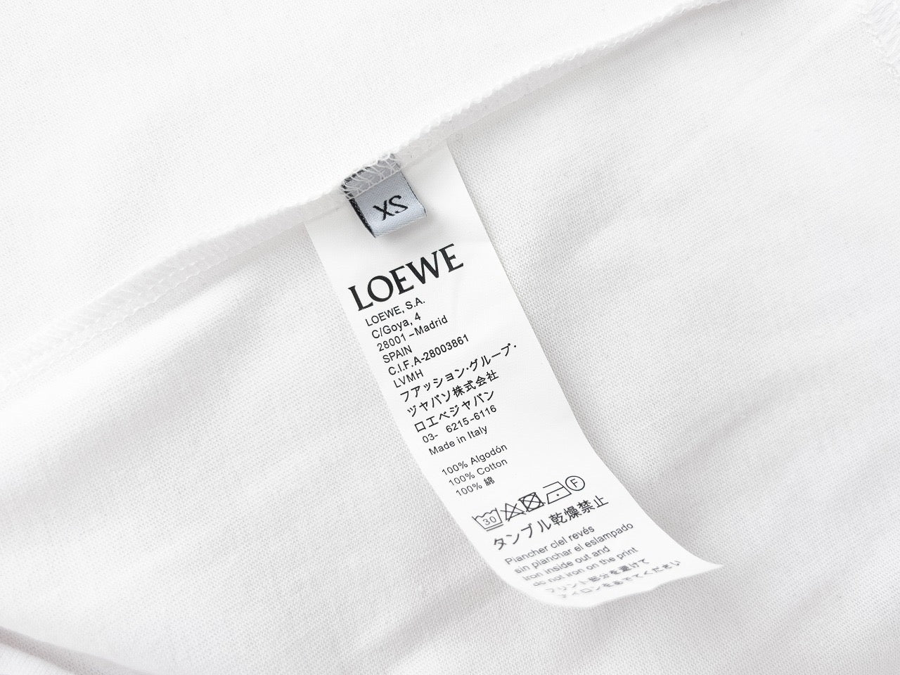 Leather embroidered print T-shirt