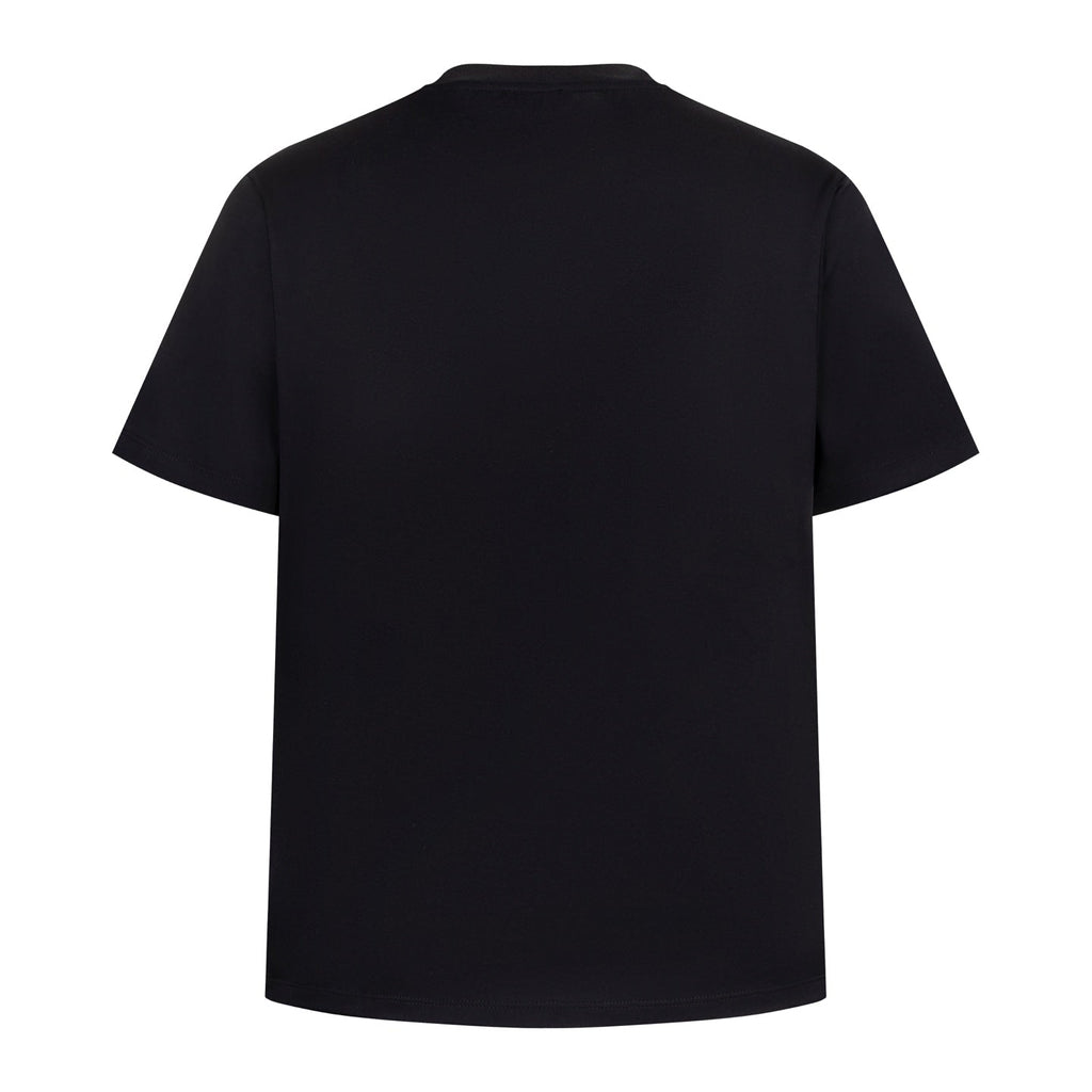 Painted printed cotton T-shirt