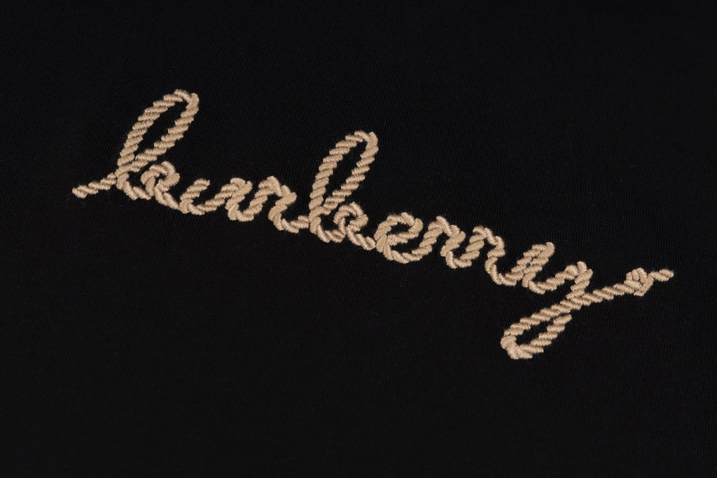 Double-sided embroidered cotton T-shirt