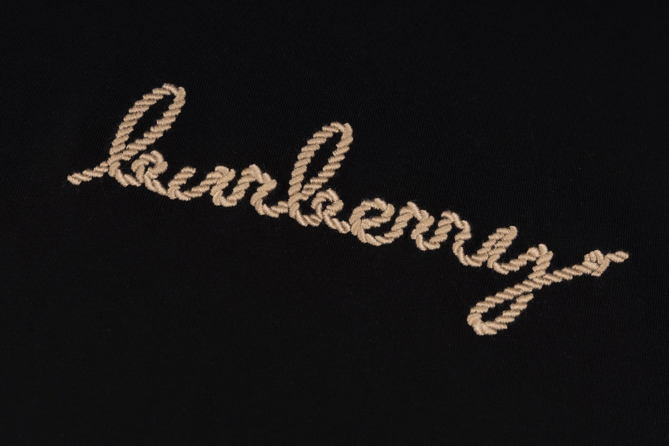 Double-sided embroidered cotton T-shirt