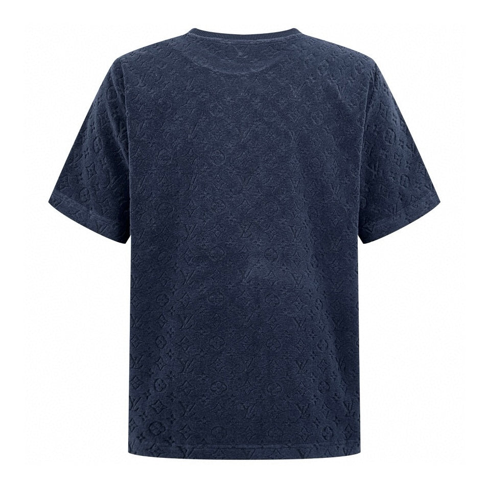 Fleece crew neck cotton T-shirt