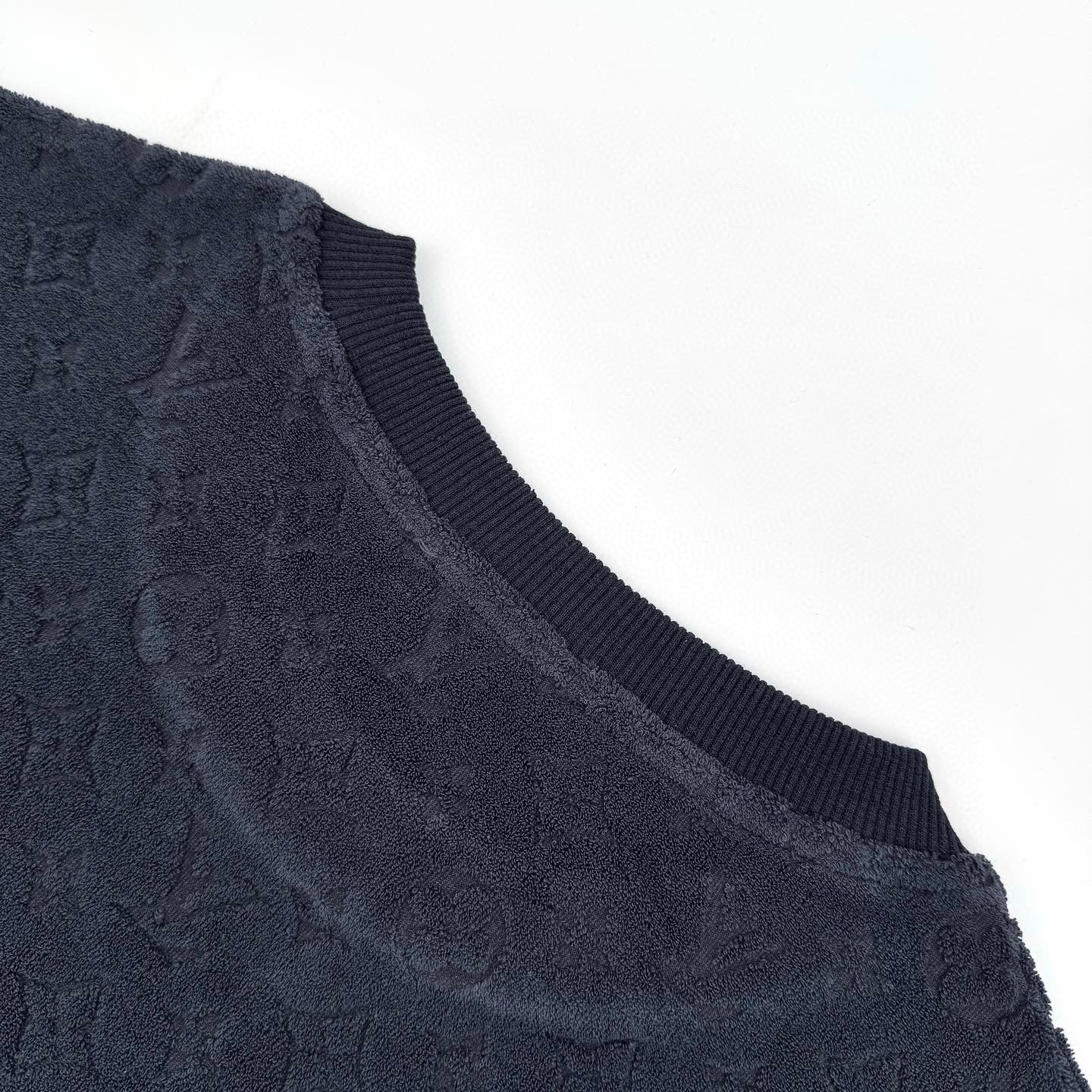 Fleece crew neck cotton T-shirt