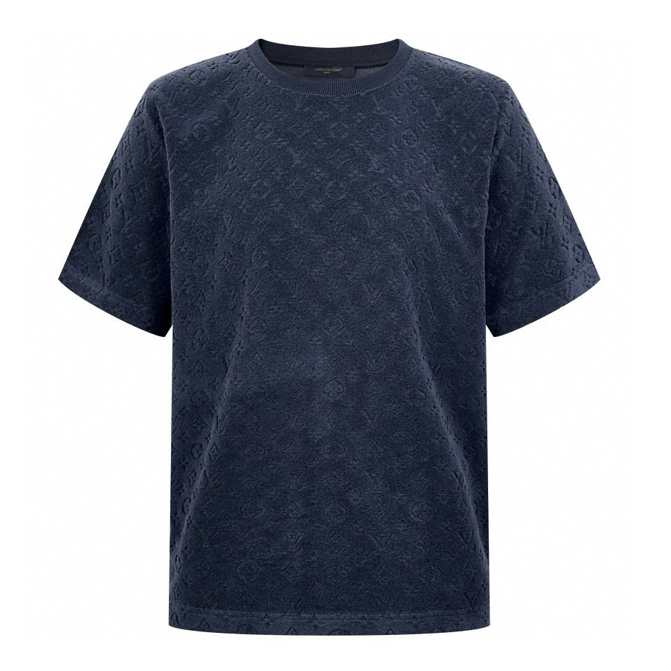 Fleece crew neck cotton T-shirt