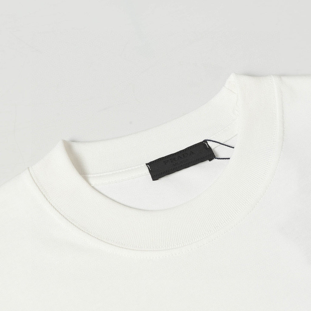 Printed crew neck cotton T-shirt