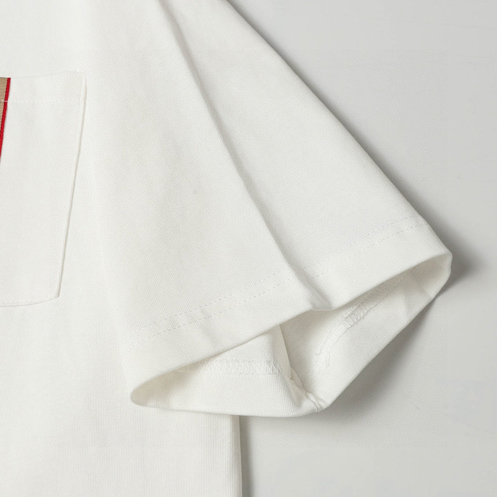 Pocket crew neck cotton T-shirt