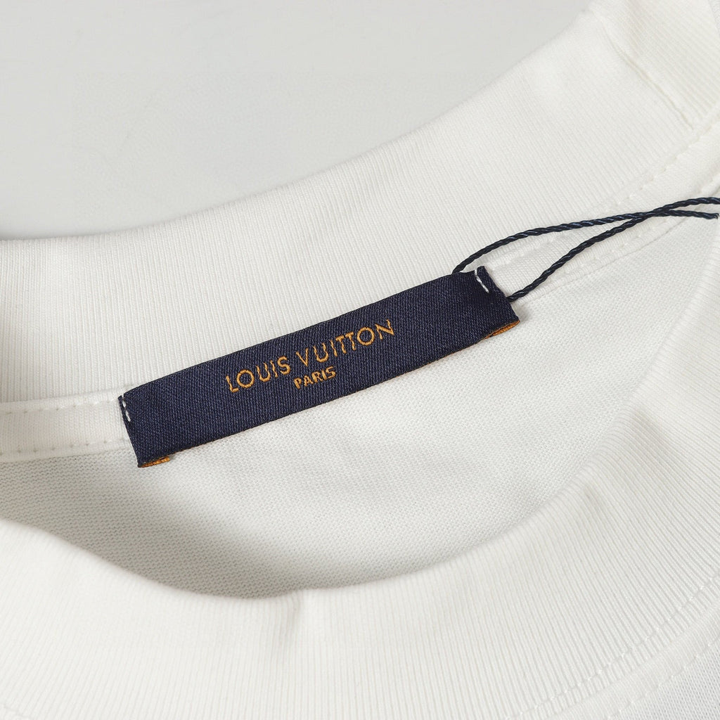 Printed crew neck cotton T-shirt