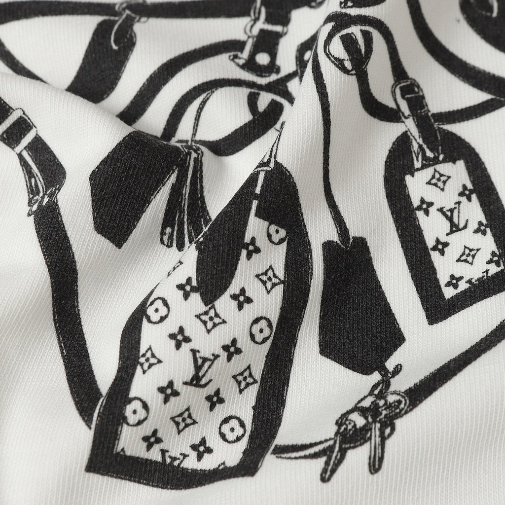 Printed crew neck cotton T-shirt