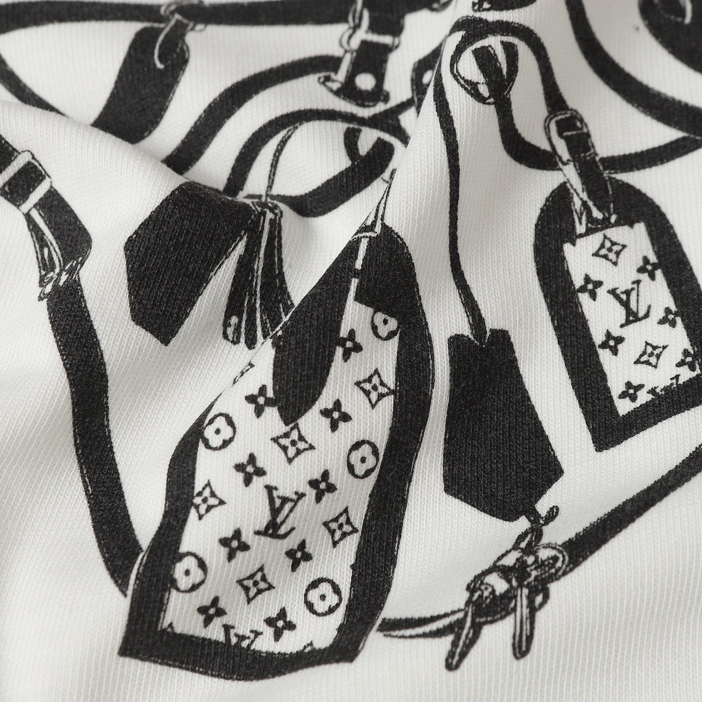 Printed crew neck cotton T-shirt