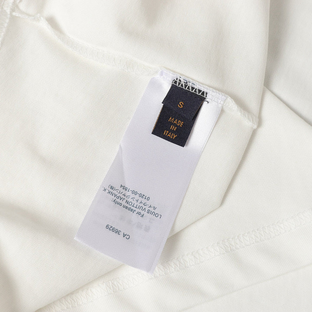 Printed crew neck cotton T-shirt