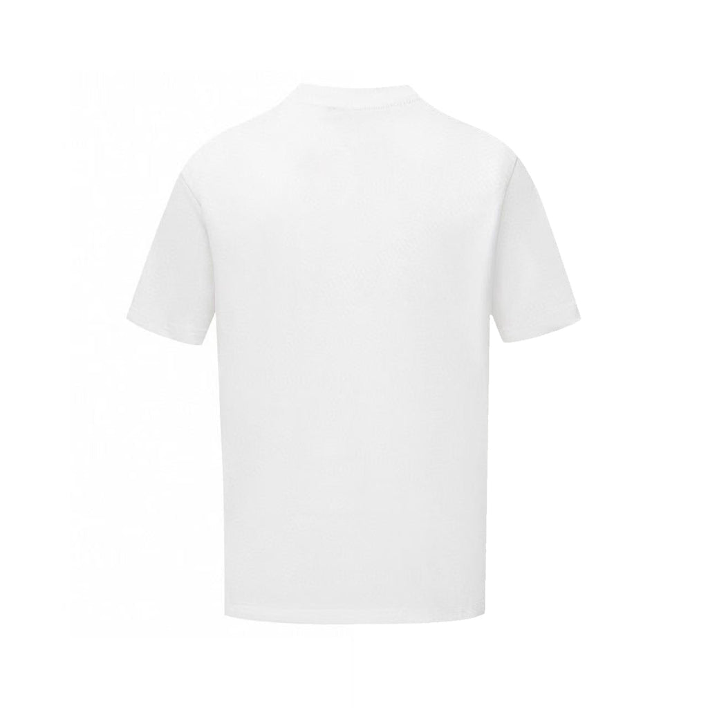 Embroidered label cotton T-shirt