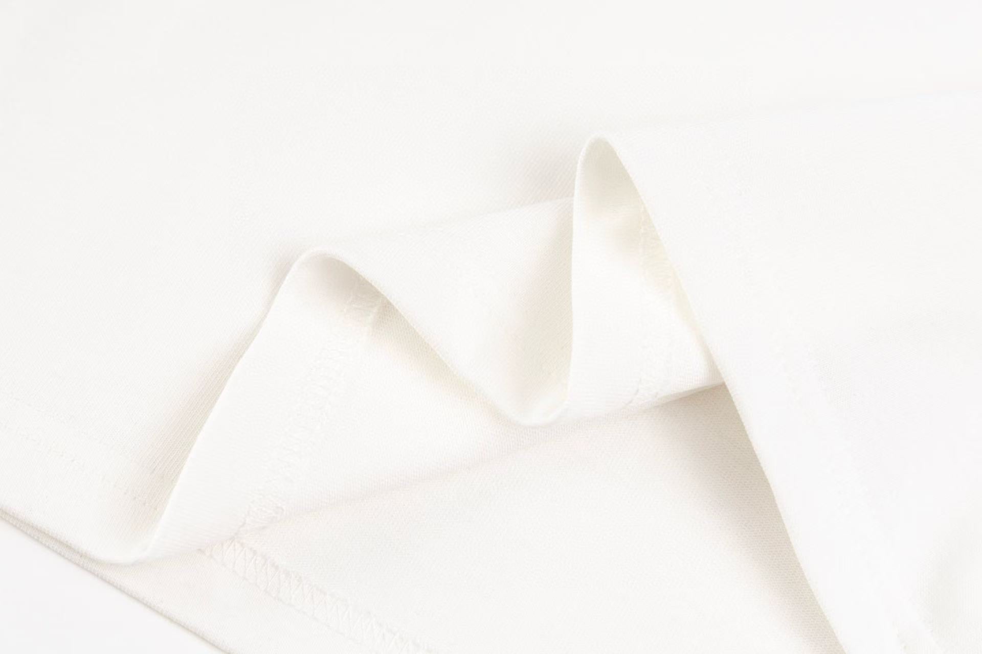 Embroidered label cotton T-shirt